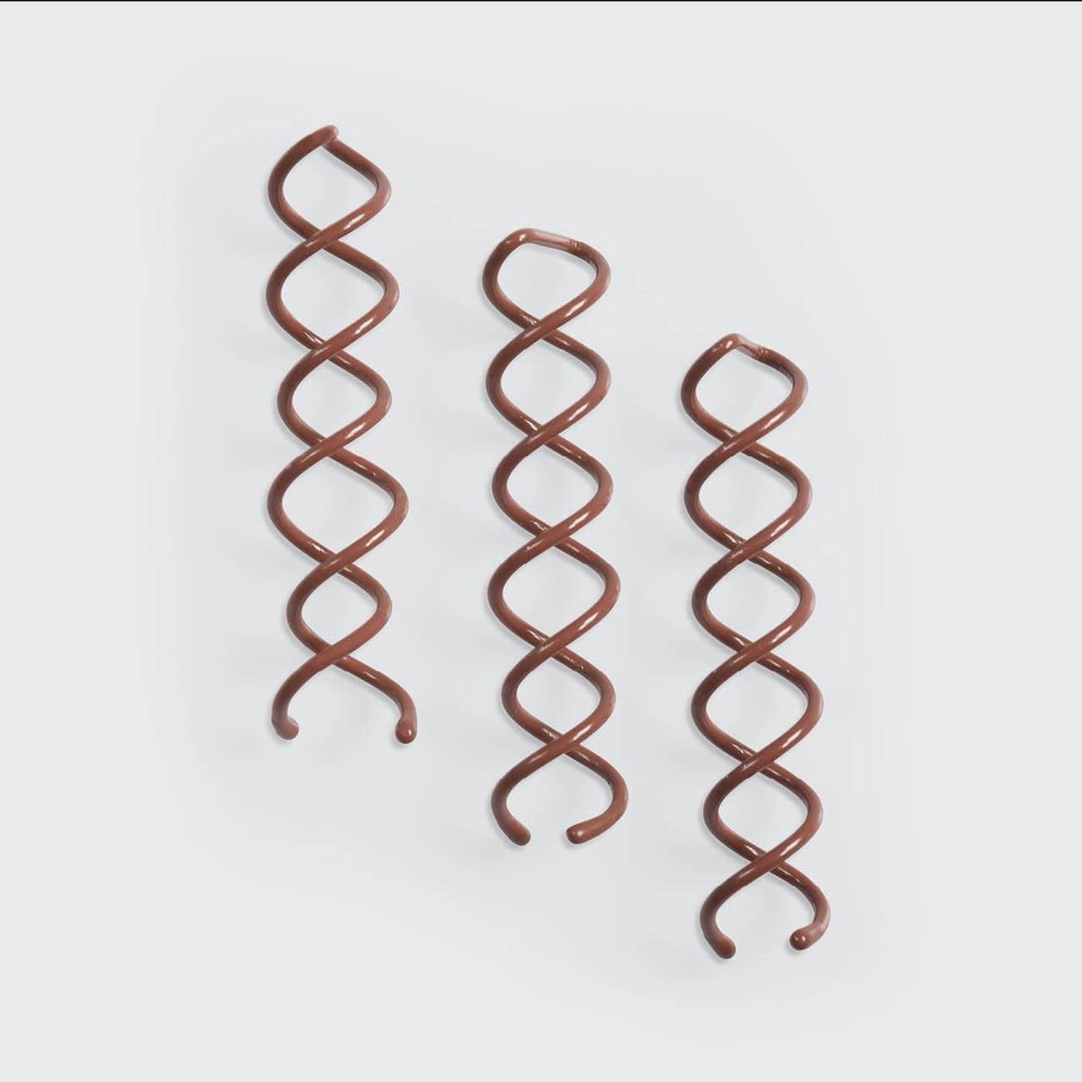 Barna kontytekercs (Bun Twists) 3 darabos szett