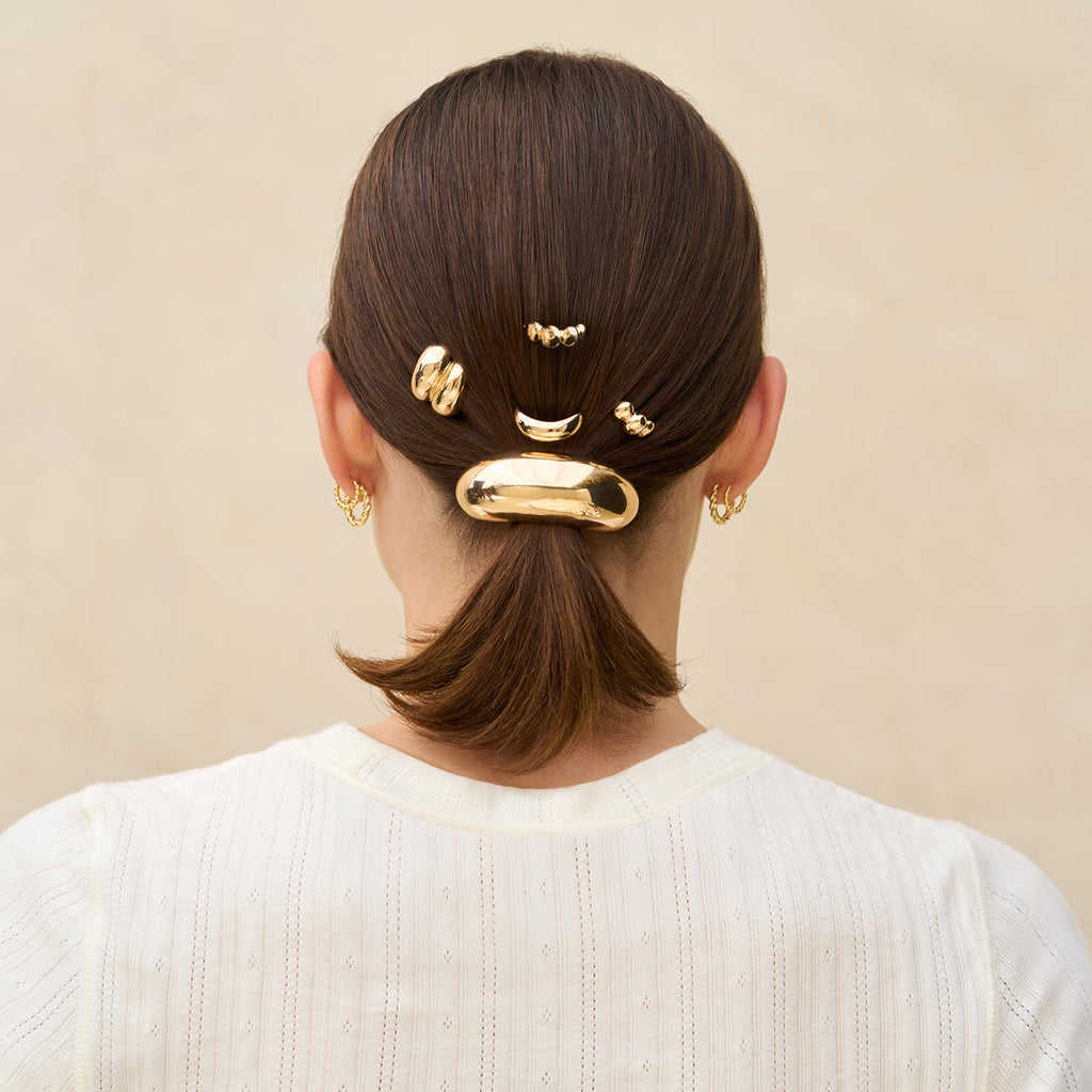 Arany fém hajcsatok lófarokhoz (Pony Pins)