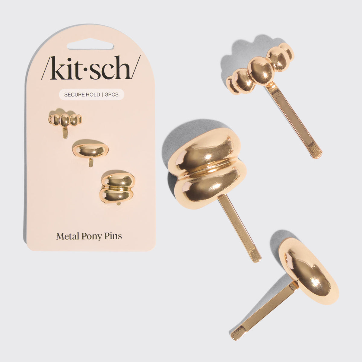 Arany fém hajcsatok lófarokhoz (Pony Pins)