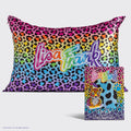Lisa Frank x Kitsch szatén párnahuzat, szivárvány leopárd mintás, 2 db-os csomag
