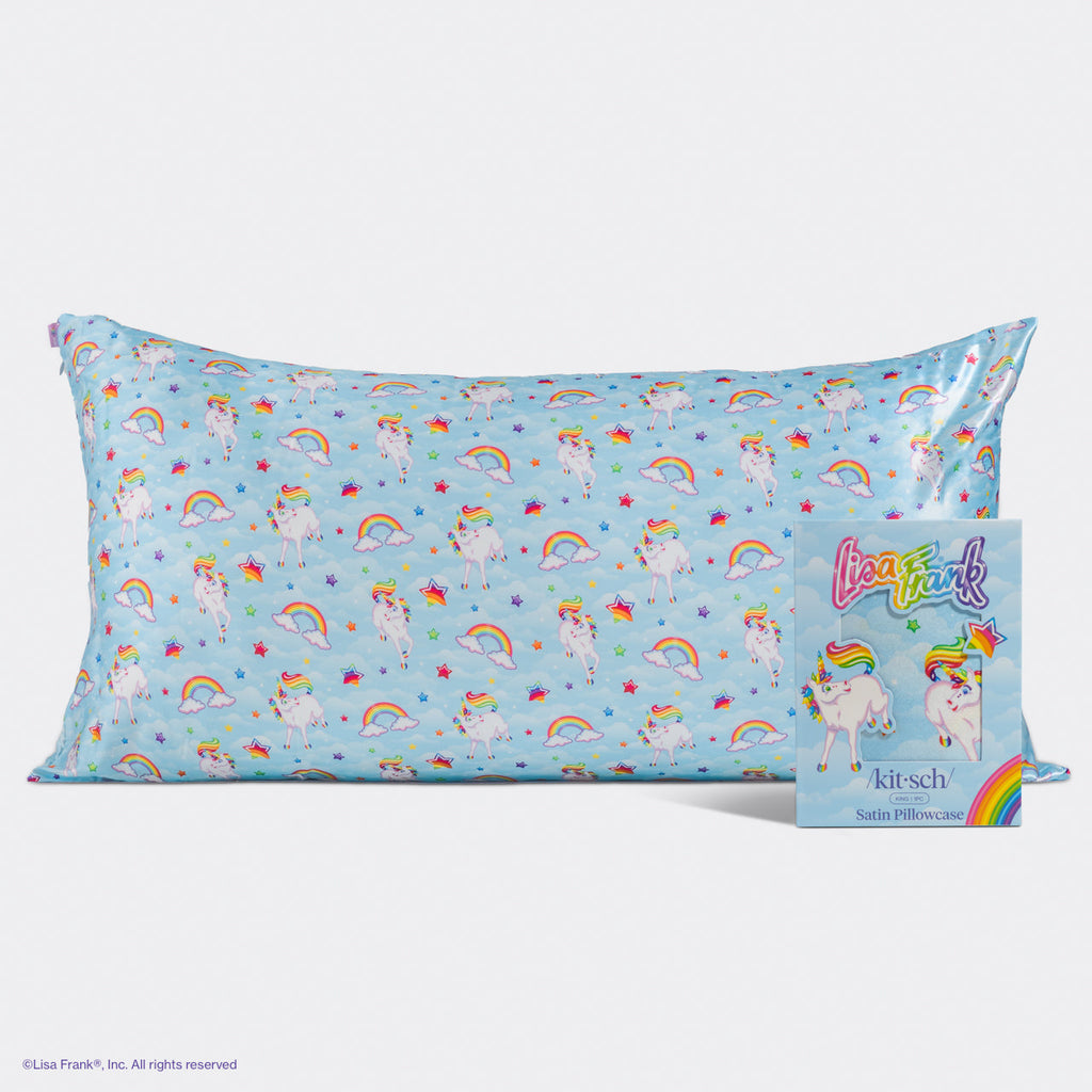 Lisa Frank x Kitsch Szatén Párnahuzat Markie™ Mintában - King