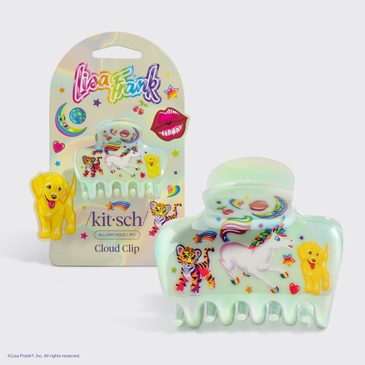 Lisa Frank x Kitsch felhő-csat Markie™ mintában