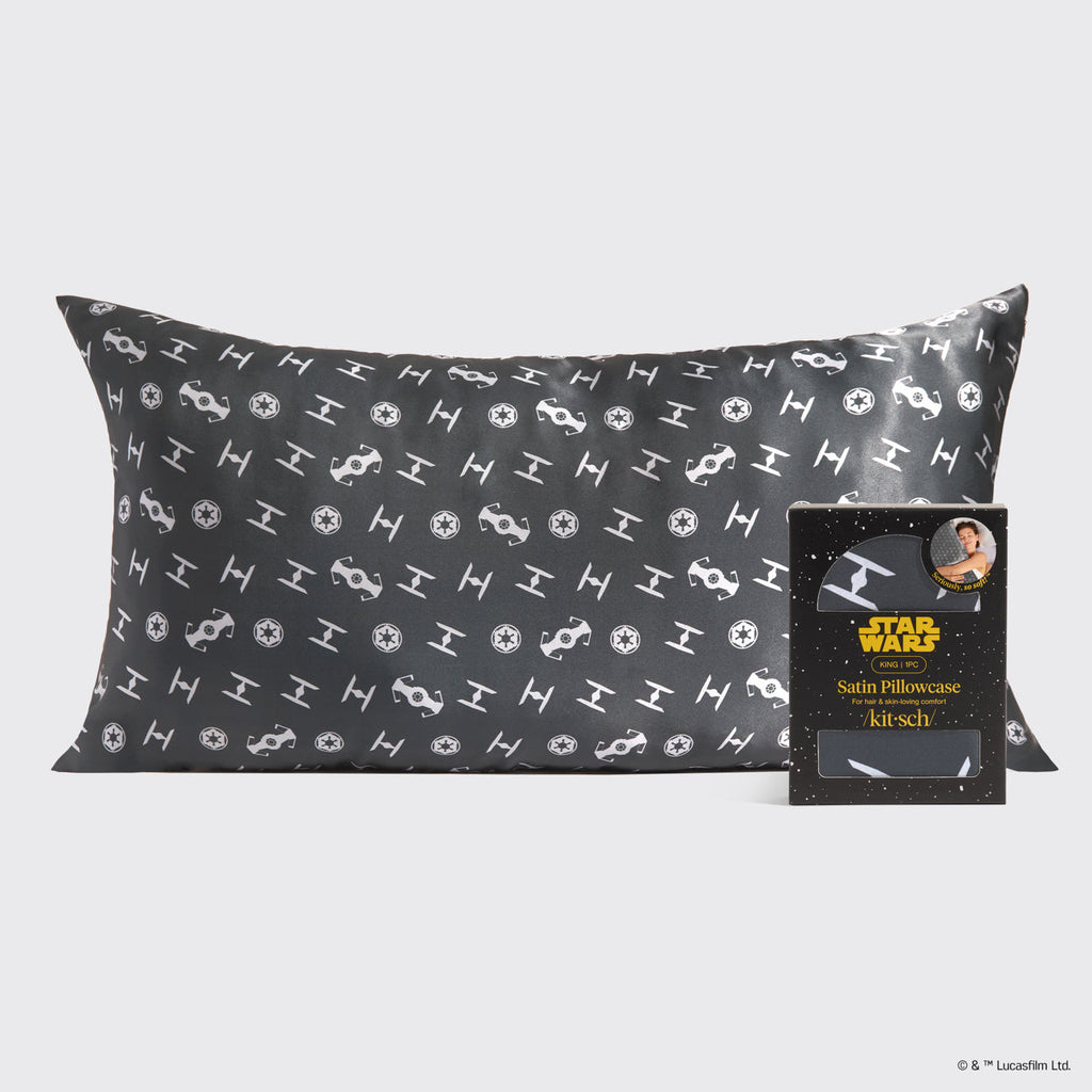 Star Wars™ & Kitsch szaténpárnahuzat Galaktikus Birodalom mintában, 2 darabos – King