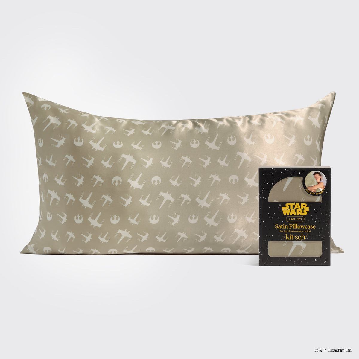 Star Wars™ &amp; Kitsch szatén párnahuzat Rebel Alliance mintában – King