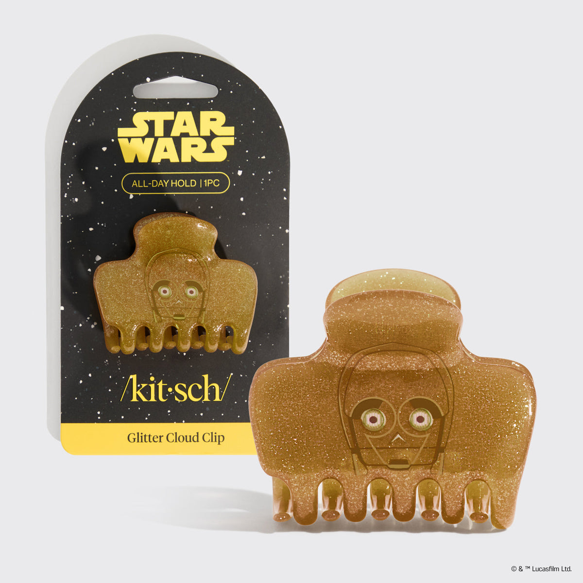 Star Wars™ & Kitsch Csillámos Felhő Csat C-3PO Mintában