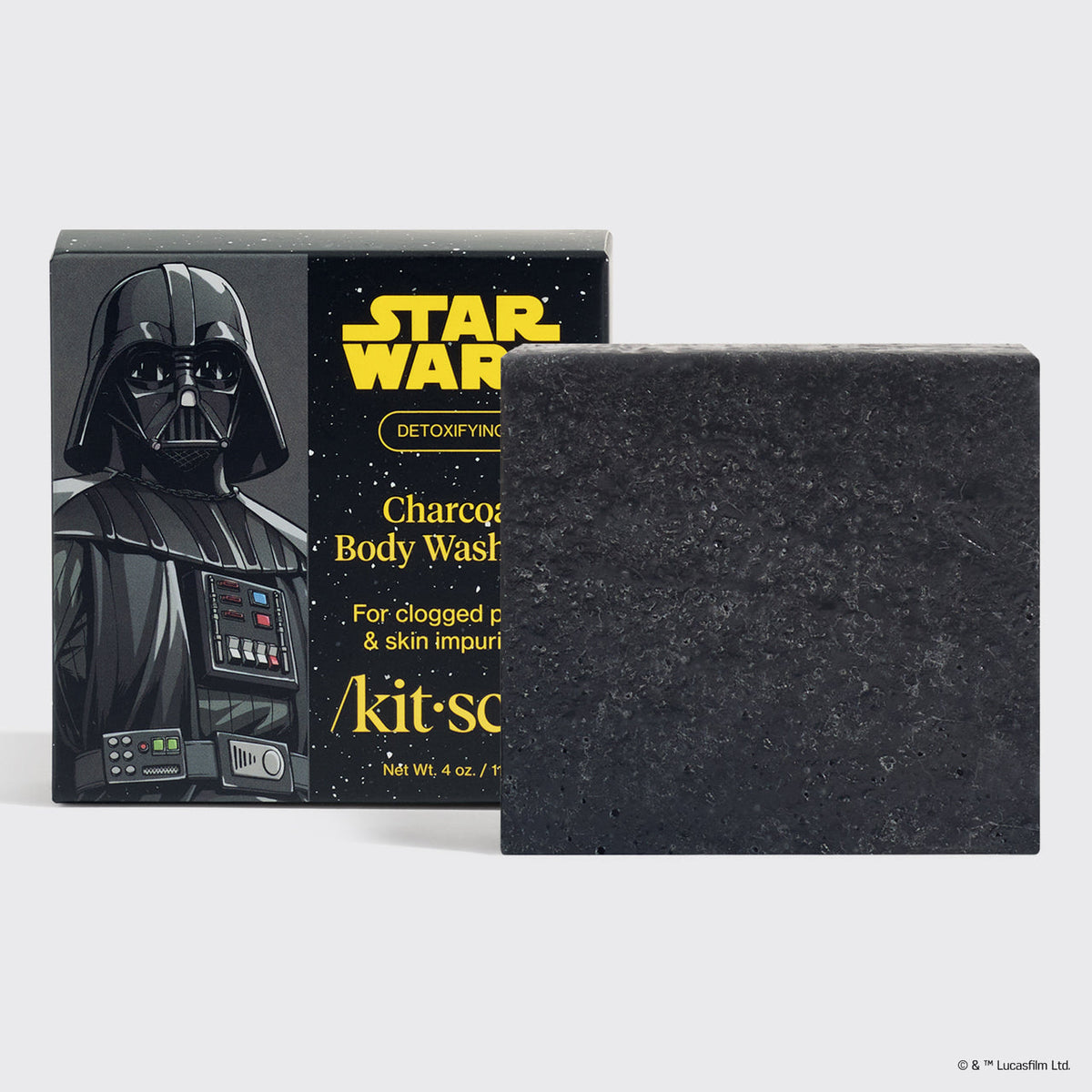 Star Wars™ & Kitsch faszenes tisztító szilárd tusfürdő – Darth Detox