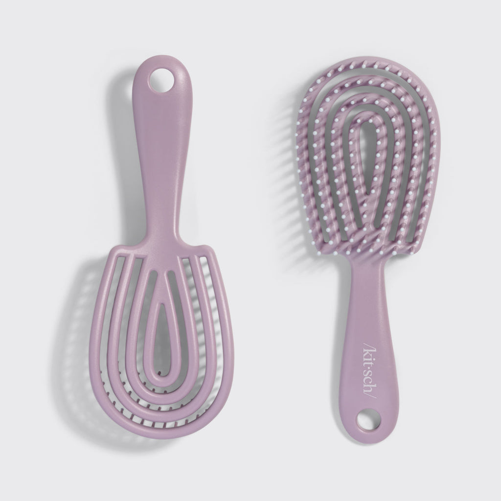 Lágy lila kibontó Flexi kefe – Mini
