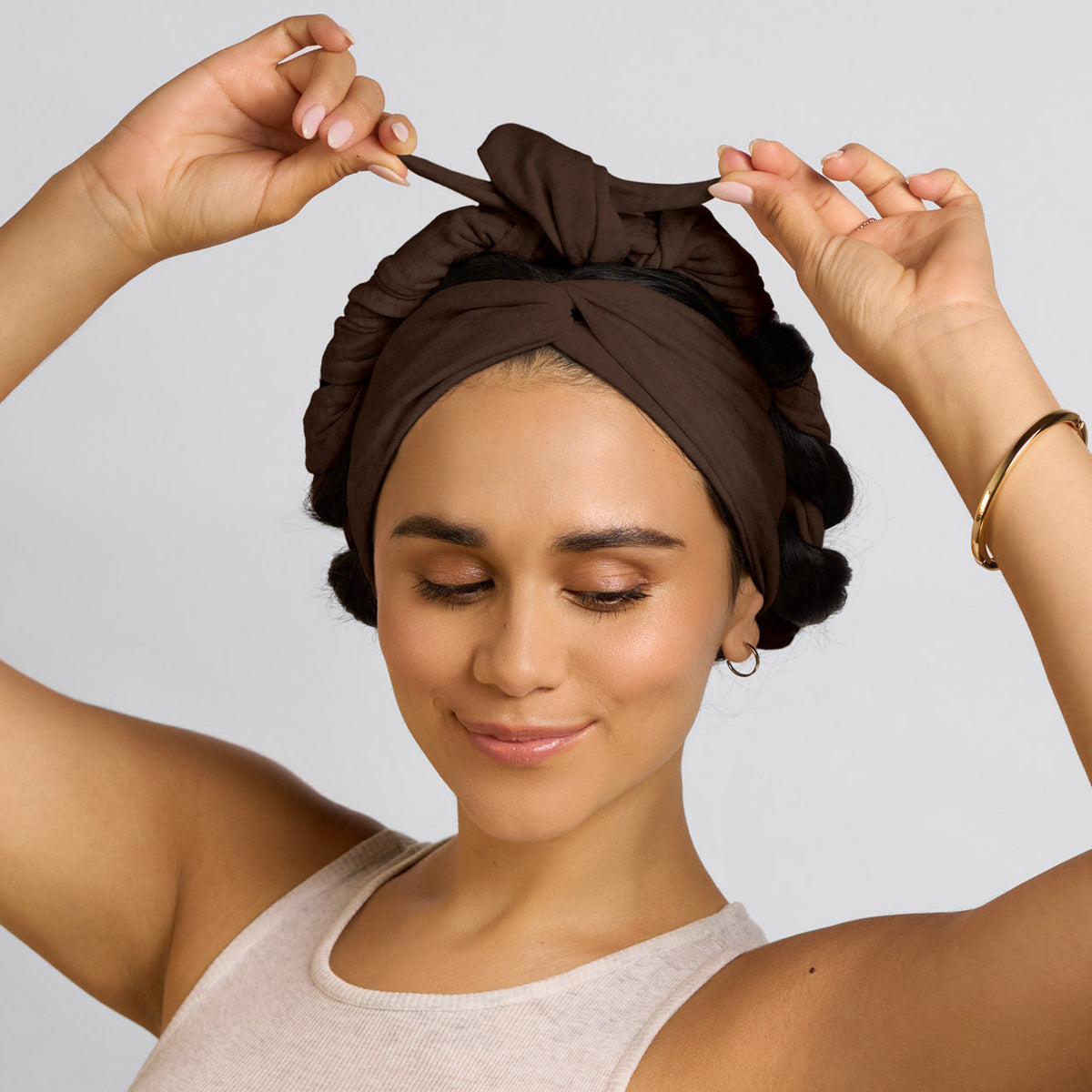Chocolate Brown Set & Flow aktív göndörítő hajpánt