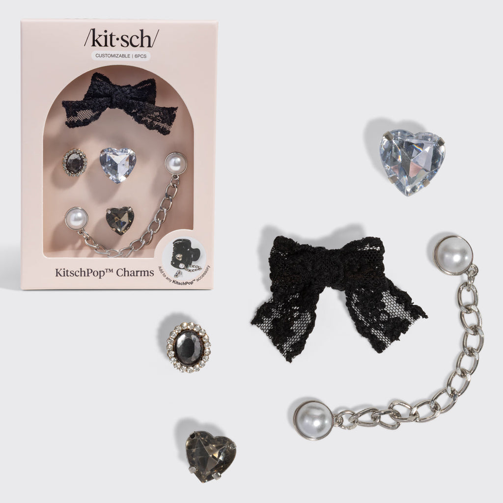 KitschPop™️ charmok – vintage fekete