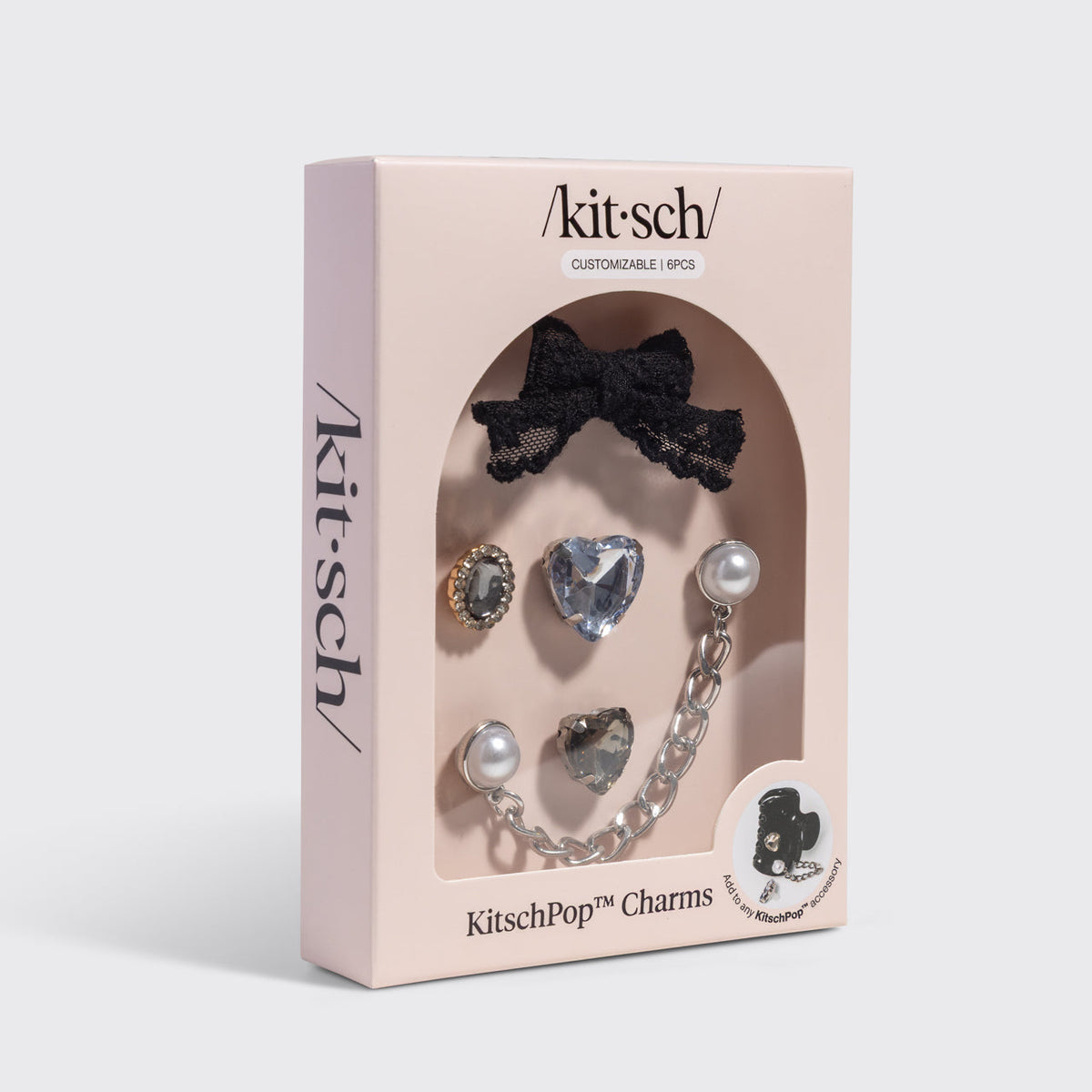 KitschPop™️ charmok – vintage fekete