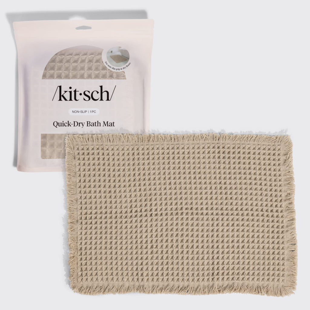 Teveszínű gyorsan száradó fürdőszobai szőnyeg