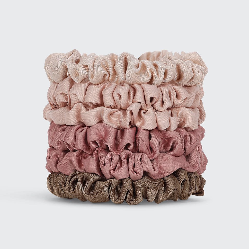 Terracotta Ultra Petite szatén hajgumi szett, 6 db