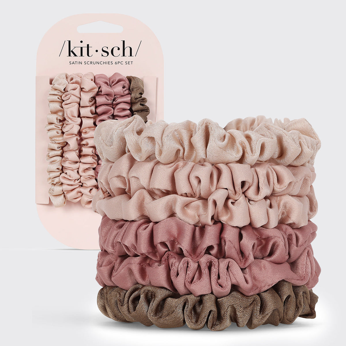 Terracotta Ultra Petite szatén hajgumi szett, 6 db