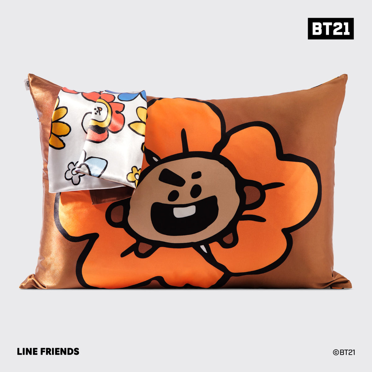 Kitsch x BT21 szatén párnahuzat – SHOOKY