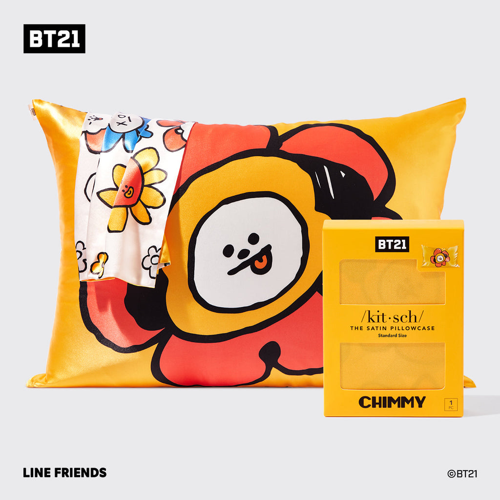Kitsch x BT21 szatén párnahuzat – CHIMMY