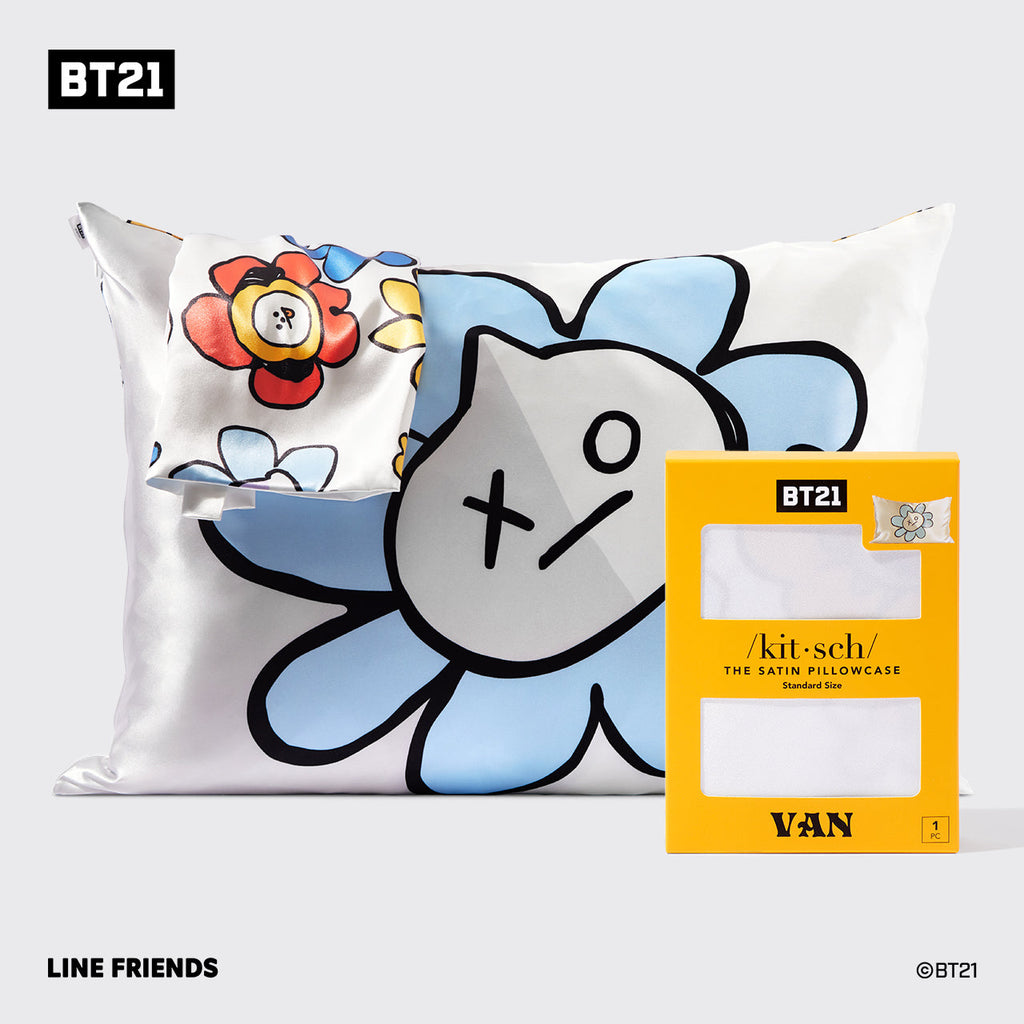 Kitsch x BT21 szatén párnahuzat – VAN