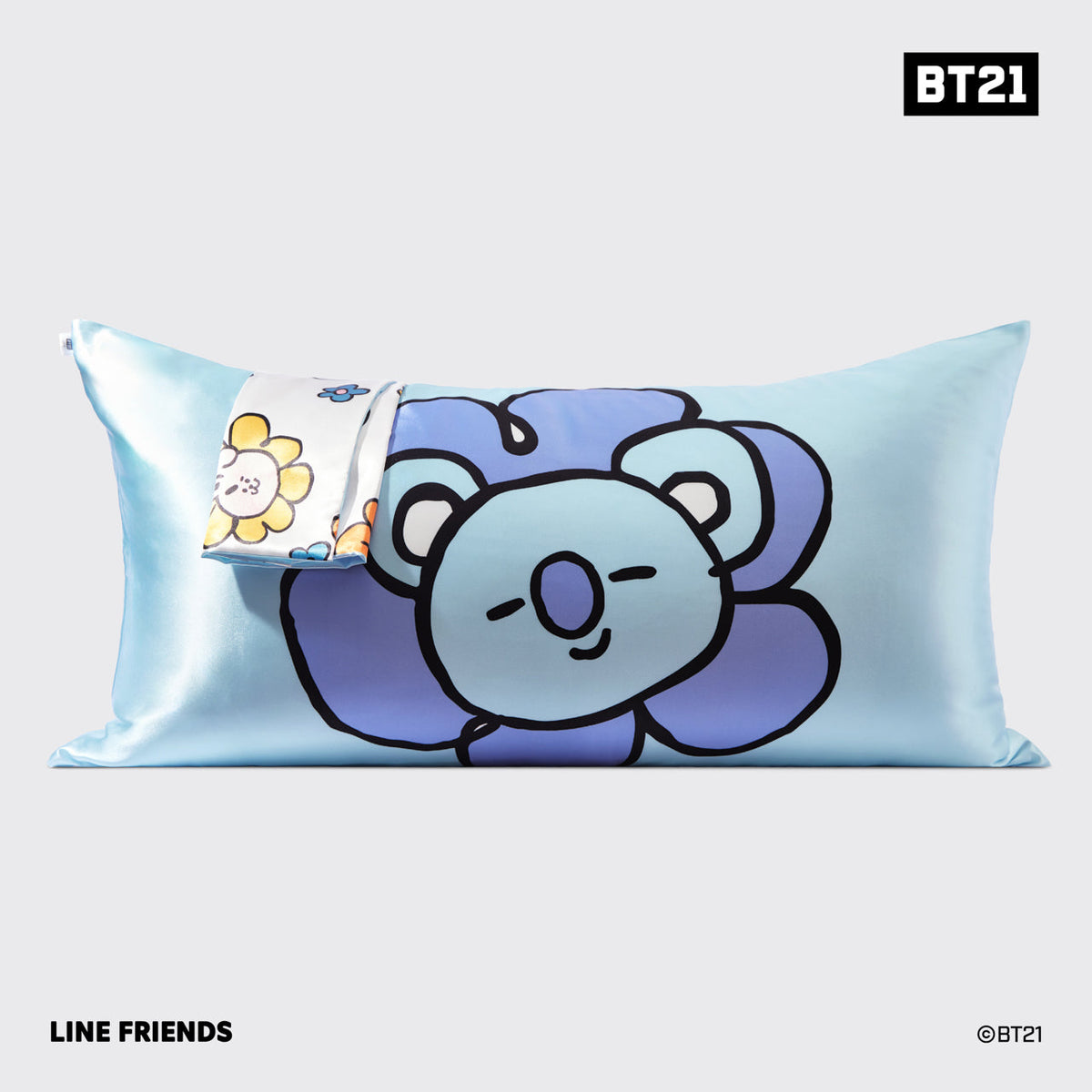 Kitsch x BT21 szatén párnahuzat – KOYA – King
