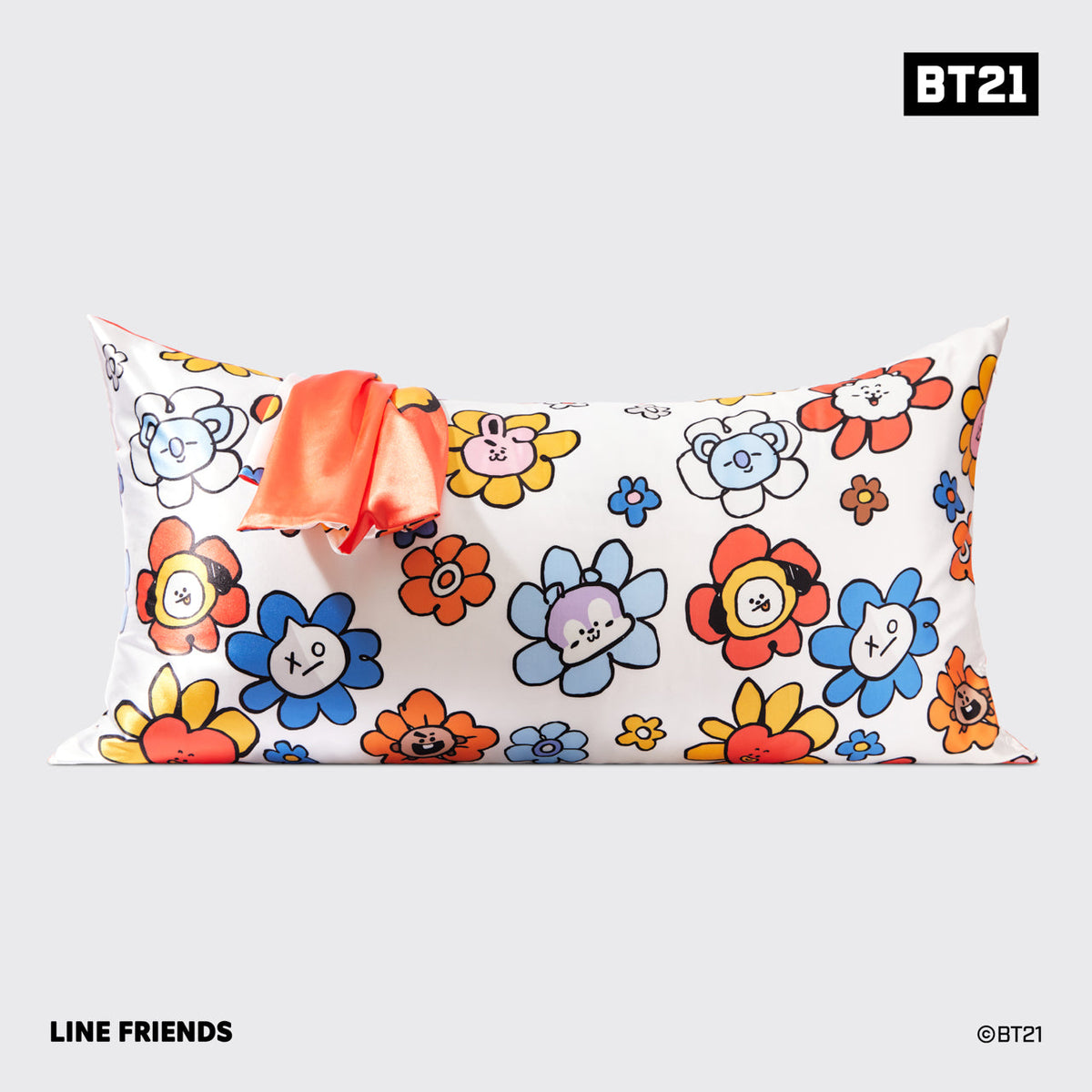 Kitsch x BT21 szatén párnahuzat – TATA – King