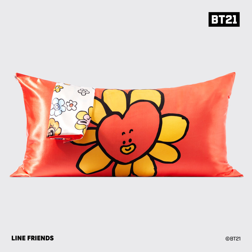 Kitsch x BT21 szatén párnahuzat – TATA – King