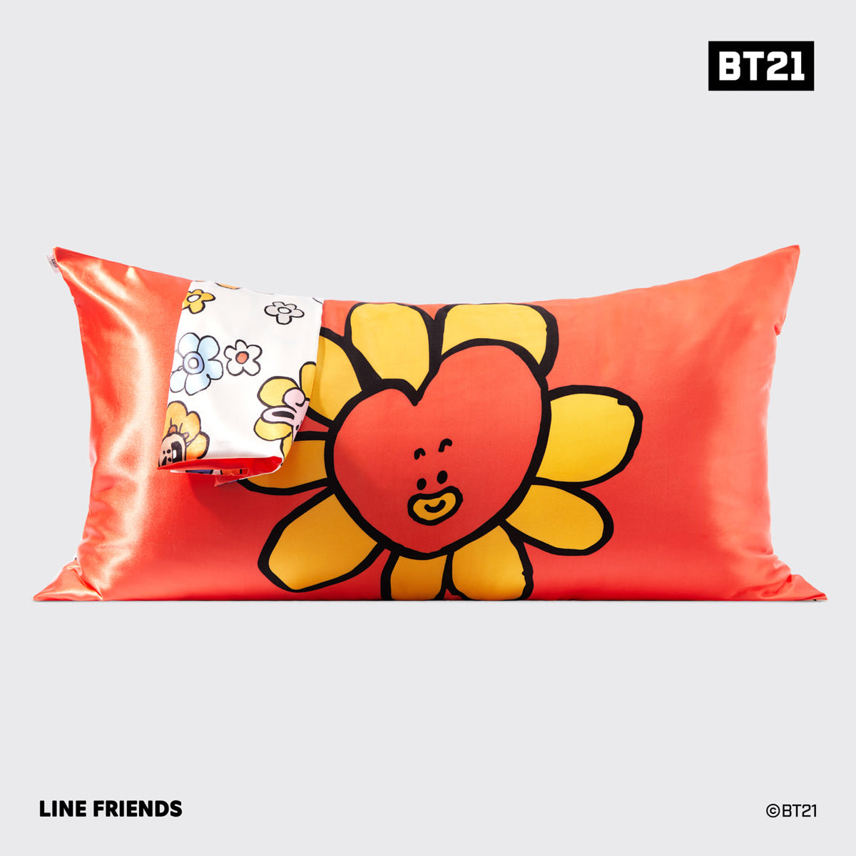 Kitsch x BT21 szatén párnahuzat – TATA – King
