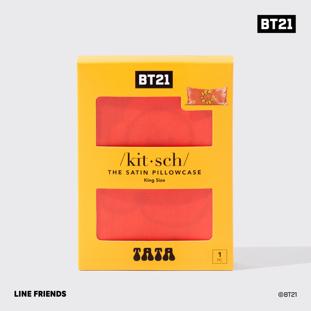 Kitsch x BT21 szatén párnahuzat – TATA – King