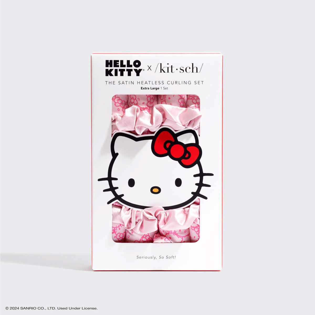 Kitsch x Hello Kitty XL hőmentes göndörítő szett – Hello Kitty arcok