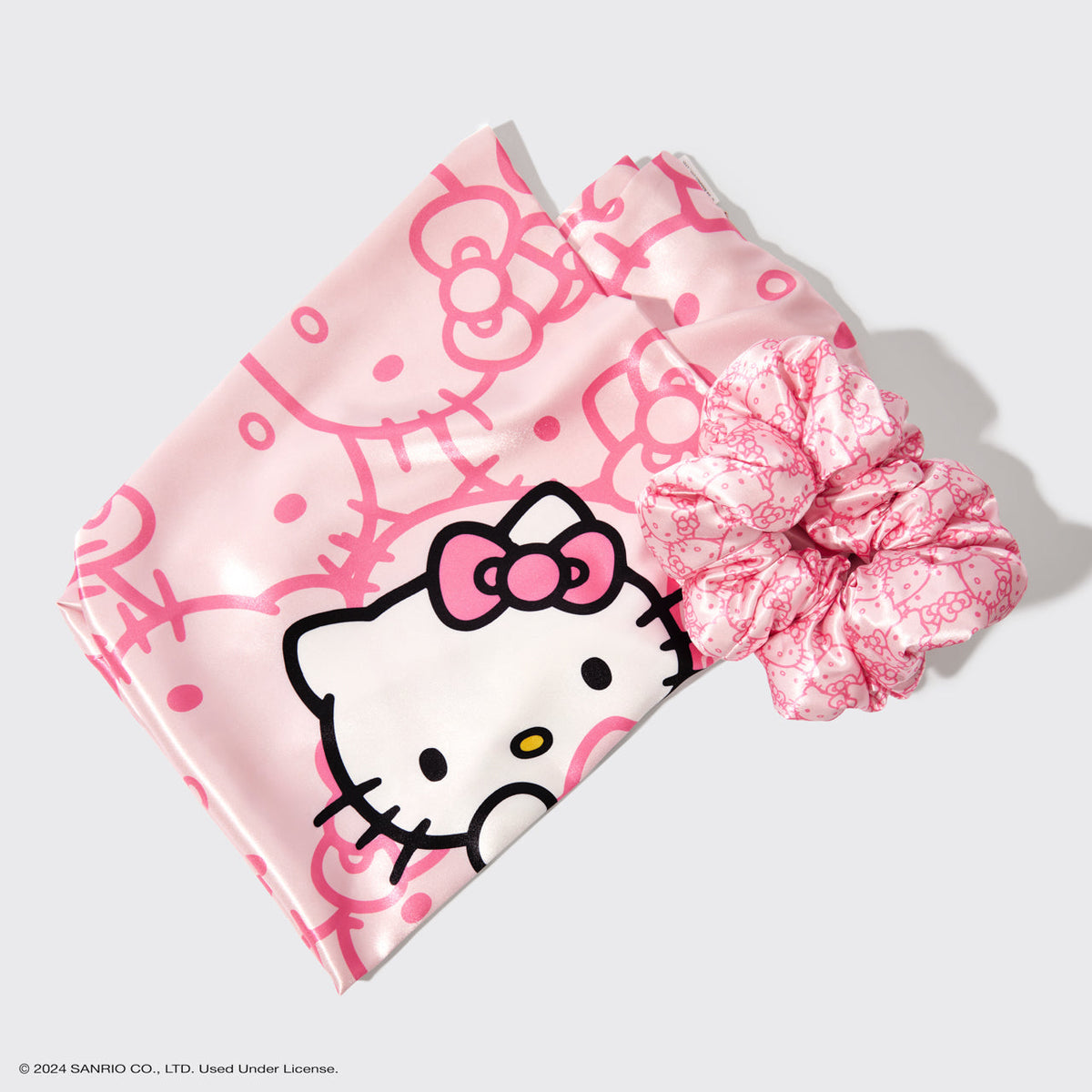 Hello Kitty x Kitsch szatén párnahuzat és párna-hajgumi 2 részes szett