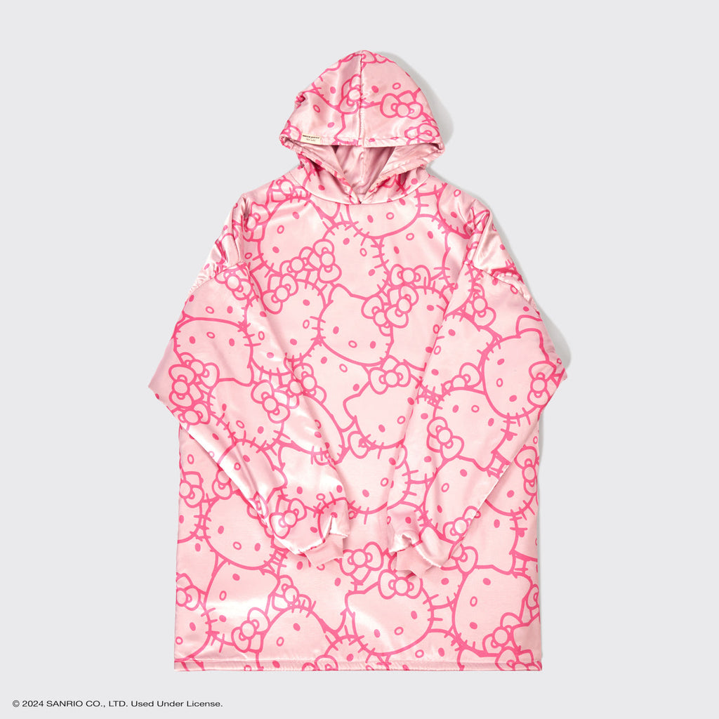 Kitsch x Hello Kitty szatén Glazey - Pink Kitty Faces