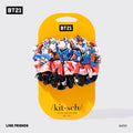 Kitsch x BT21 szatén alvó hajgumik, 4 db-os szett