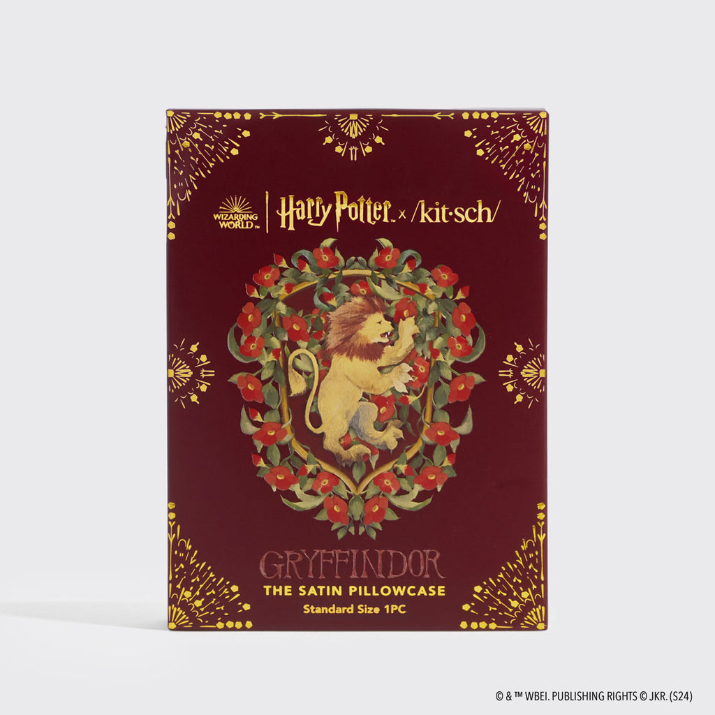 Kitsch x Harry Potter szatén párnahuzat, Griffendél, 2 db-os csomag