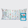Kitsch x Elf szatén párnahuzat North Pole mintában – King