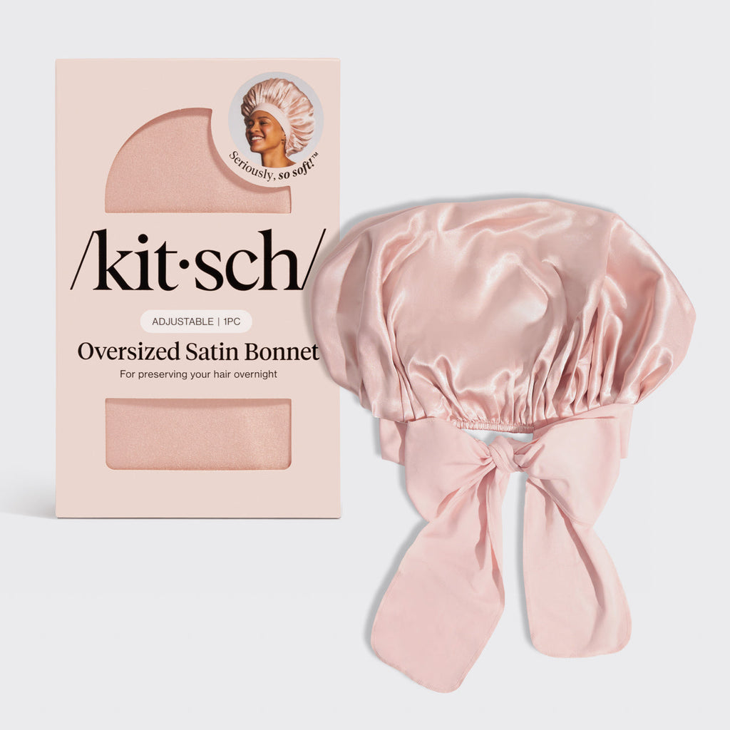 Blush oversize szatén hálósapka