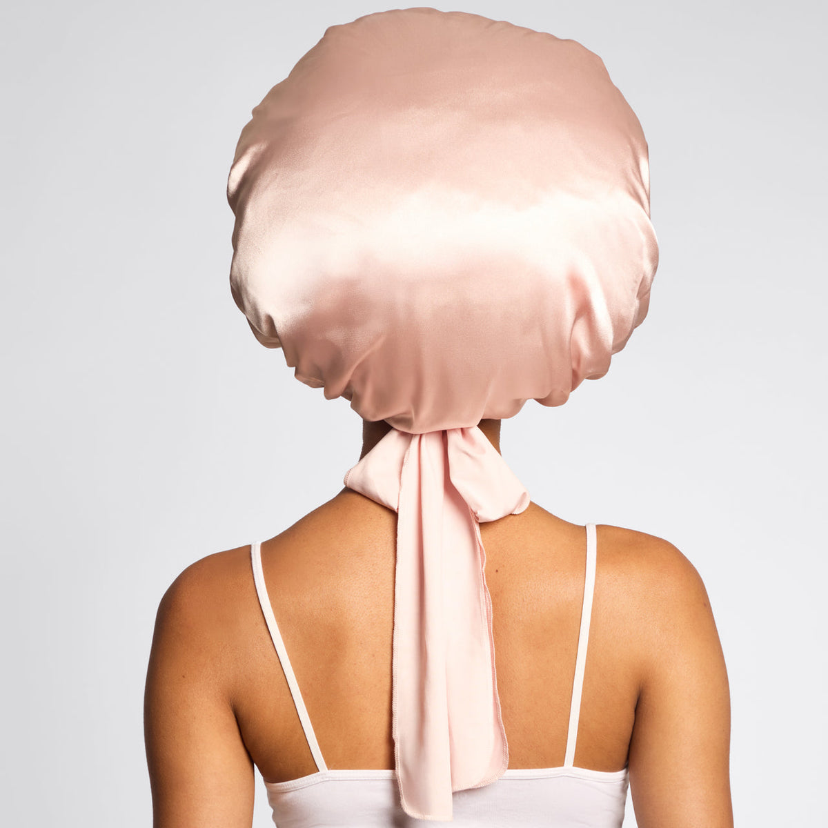 Blush oversize szatén hálósapka