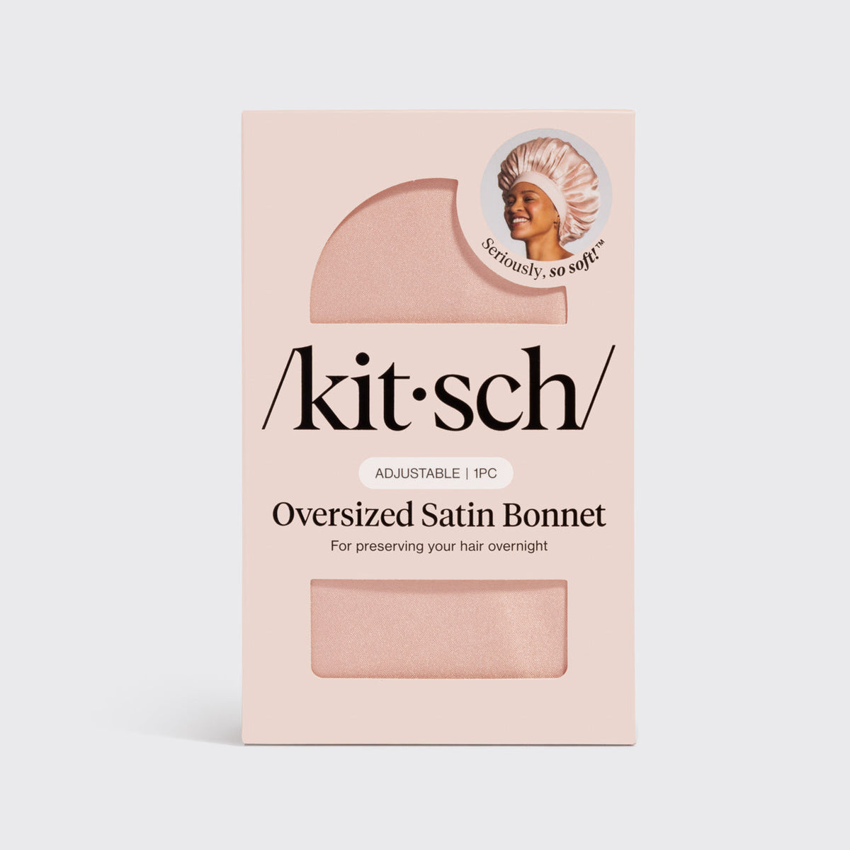 Blush oversize szatén hálósapka