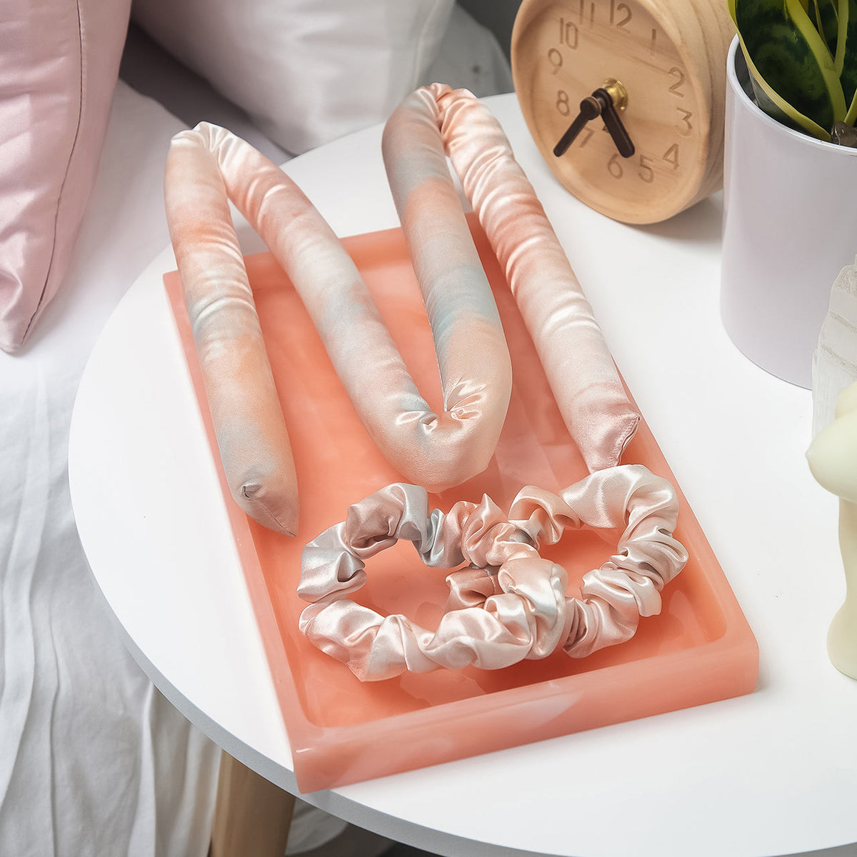 Naplemente batikolt szatén hő nélküli hajgöndörítő szett (Heatless Curling Set)