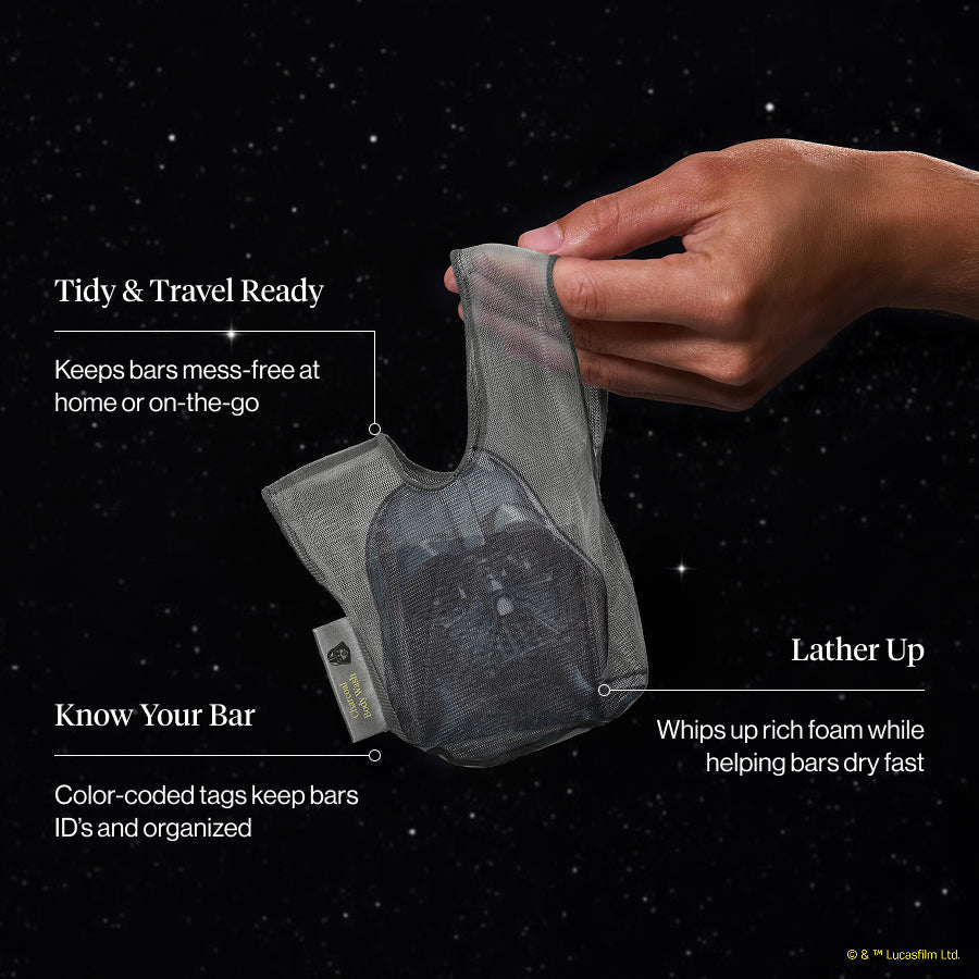 Star Wars™ & Kitsch szappan-szárító tasak testszappanhoz – Darth Vader