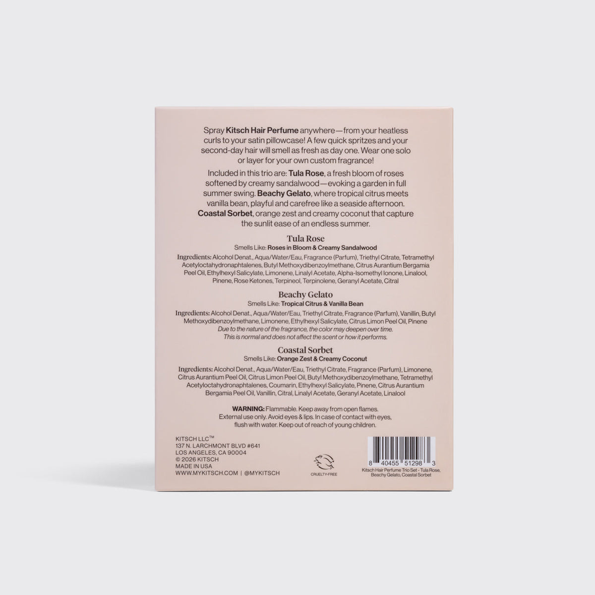 Coastal hajparfüm trió szett – Tula Rose, Beachy Gelato, Coastal Sorbet